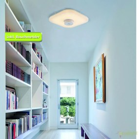 Plafoniera LED cu detector de fum Neapel 1217323 NV