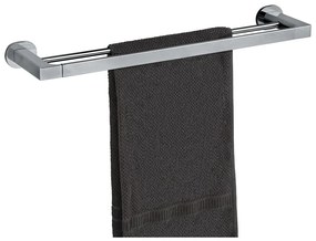 Suport pentru prosoape argintiu lucios autoadeziv din oțel inoxidabil Maribor – Wenko