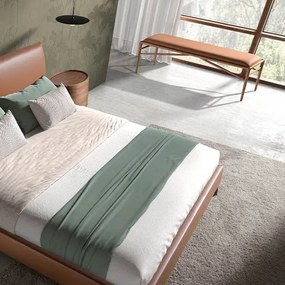Bancheta tapitata design LUX Brown 130x40cm