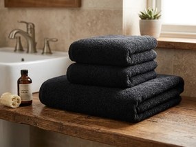 Prosop NORIELLE 50x90 cm negru, 100% bumbac