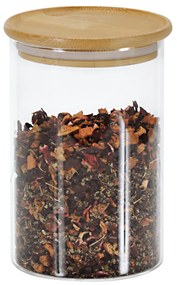 Recipient din sticlă cu capac de bambus, 800 ml, KESPER