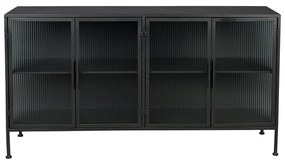 Vitrină neagră din metal 150x80 cm Boli – Dutchbone