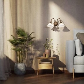 Aplica de perete stil clasic italian din alama Fiordo
