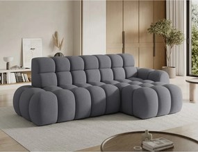 Colțar gri extensibil (cu colț pe partea dreaptă/cu șezlong) Ceedro – ELTAP