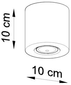 Plafonieră ORBIS 1xGU10/40W/230V beton
