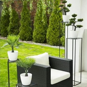 Suport pentru flori 100x24 cm, negru