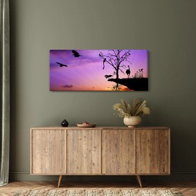 Tablou - Siluetele animalelor (120x50 cm)