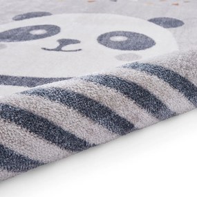 Covor pentru copii gri deschis 120x170 cm Vida Kids Panda – Think Rugs