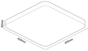 Plafonieră LED dimabilă OPAL LED/48W/230V Wi-Fi Tuya + telecomandă