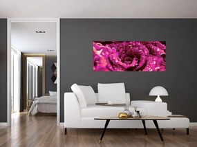 Tabloul cu floarea trandafirului roz (120x50 cm)