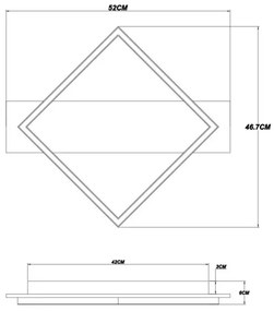 Plafonieră LED Globo 67330-18 BEATRIX I LED/18W/230V