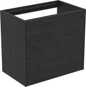 Dulap baza suspendat Ideal Standard Atelier Conca 1 sertar 60 cm finisaj stejar inchis