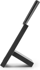 Klarstein KISSAKI SET DE CUTITE FORMAT DIN 7 PIESE, STATIV MAGNETIC, ACOPERIRE NON STICK, LAME ONDULATE, NEGRU