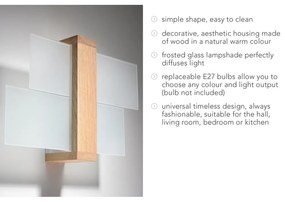 Aplică Sollux Leda Natural