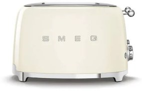 Prajitor de paine Smeg TSF03CREU, 2000 W, crem, retro