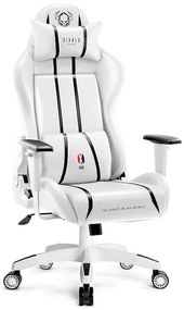 Scaun De Gaming Diablo X-One 2.0 Normal Size: Alb-Negru Diablochairs