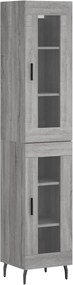 vidaXL Dulap înalt, gri sonoma, 34,5x34x180 cm, lemn prelucrat