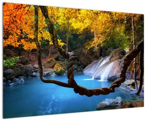 Tablou - Cascade din Asia (90x60 cm)