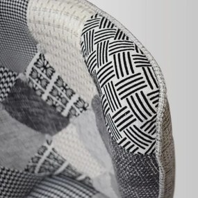 PAZZO DESIGN Fotoliu Ludovica, multicolor, cu suport pentru picioare| Aosom Romania