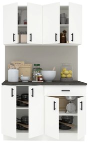 Set Bucatarie Karo V2, Alb, Blat Thermo 28 mm, L 120 cm