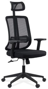 Scaun ergonomic cu tetiera si brate reglabile OFF 402 negru