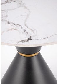 Masă de cafea Gorro S (marmură albă + negru). 1092444