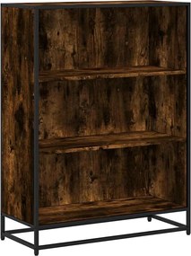 vidaXL Bibliotecă, stejar fumuriu, 80,5x35x107,5 cm, lemn prelucrat