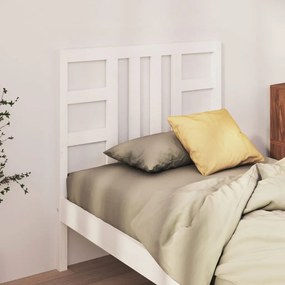 817821 vidaXL Tăblie de pat, alb, 96x4x100 cm, lemn masiv de pin