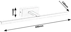 Aplica LED pentru oglinda / tablou Albina 1449 RX