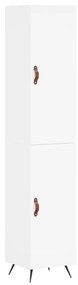 3198761 vidaXL Dulap înalt, alb, 34,5x34x180 cm, lemn prelucrat