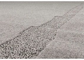 Covor gri din lână 133x190 cm Morphic Rocca – Agnella