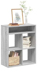 vidaXL Bibliotecă, gri sonoma, 66x31x80 cm, lemn prelucrat