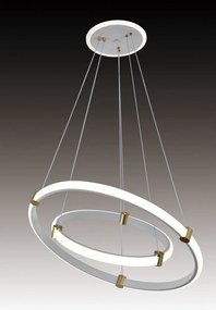 Lustra LED 3736-4+6 WH – 70W, Design Modern, cu Telecomandă și Lumină Reglabilă