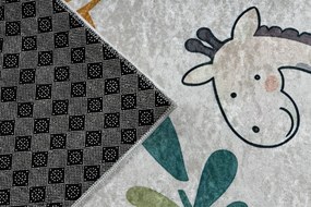 BAMBINO 61570 covor lavabil Animale, Africa pentru copii anti-alunecare - cremă / verde