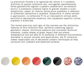 Plafoniera design italian realizat manual din ceramica PI, D.40cm