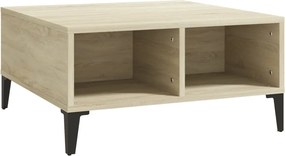 vidaXL Masă de cafea, stejar sonoma, 60x60x30 cm, lemn prelucrat