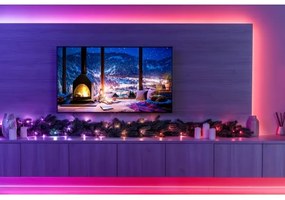 Twinkly GT90P4425P00 - Ghirlandă LED RGBW reglabilă pentru Crăciun, 50 LED, Wi‑Fi