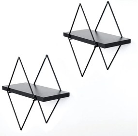 Raft decorativ de perete Duvelo 15 (negru) . 1093638