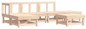 3186305 vidaXL Set mobilier relexare de grădină, 6 piese, lemn masiv de pin