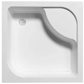 Polimat Tenor cădiță de duș pătrată 80x80 cm alb 00326