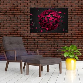 Tablou cu abstracție 3D (90x60 cm)