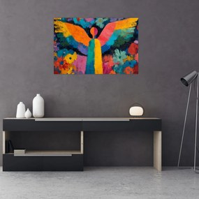 Tablou - Înger abstract cu flori (90x60 cm)