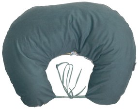 Perna pentru gravide si alaptare, husa detasabila cu fata dubla, bumbac si catifea, si umplutura antialergica BabySoft  , Teddy Khaki, Amy