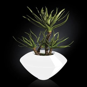 Aranjament floral design LUX, CAIRO IN SHINY VASE, alb 150cm 1141234.95