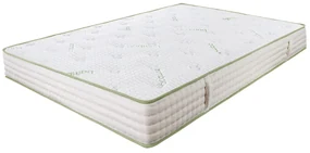Saltea Ortopedica, Hipoalergenica, Premium Bamboo Memory Latex, 180x200 cm, H 26 cm, Arcuri Pocket, 7 Zone de Confort