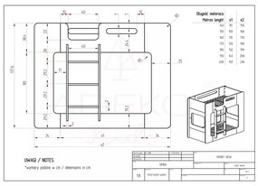 Pat supraetajat pentru copii 70x160 cm Simba - Adeko