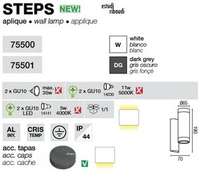 Aplica de perete exterior IP44 Steps 75500