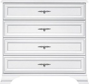 Comoda cu sertare mari IDENTO, alb, PAL, 95x45x90 cm