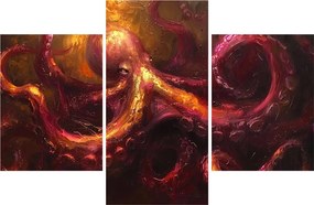 Tablou - Octopus, pictură în ulei (90x60 cm)