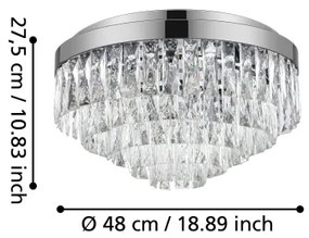 Plafonieră VALPARAISO 8xE14/40W/230V Eglo 39489